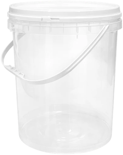 Industrial Pails with Tamper Cover and Plastic Handle · PR-20L CLEAR